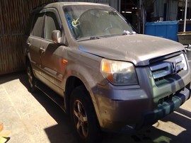 2007 HONDA PILOT, GOLD, EX-L MODEL, AT, AWD.   A26330